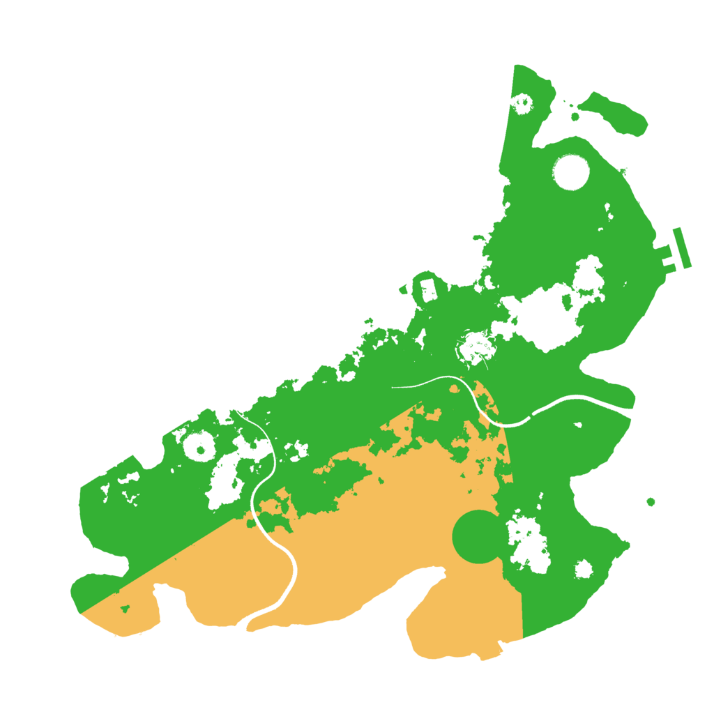 Biome Rust Map: Procedural Map, Size: 3500, Seed: 15416