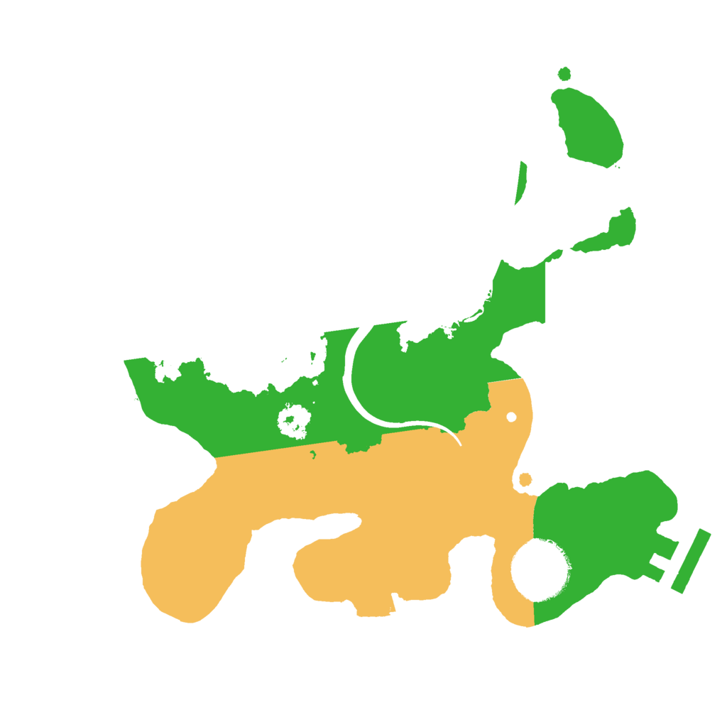 Biome Rust Map: Procedural Map, Size: 2200, Seed: 541455452