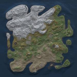 Thumbnail Rust Map: Procedural Map, Size: 4250, Seed: 396759022, 17 Monuments
