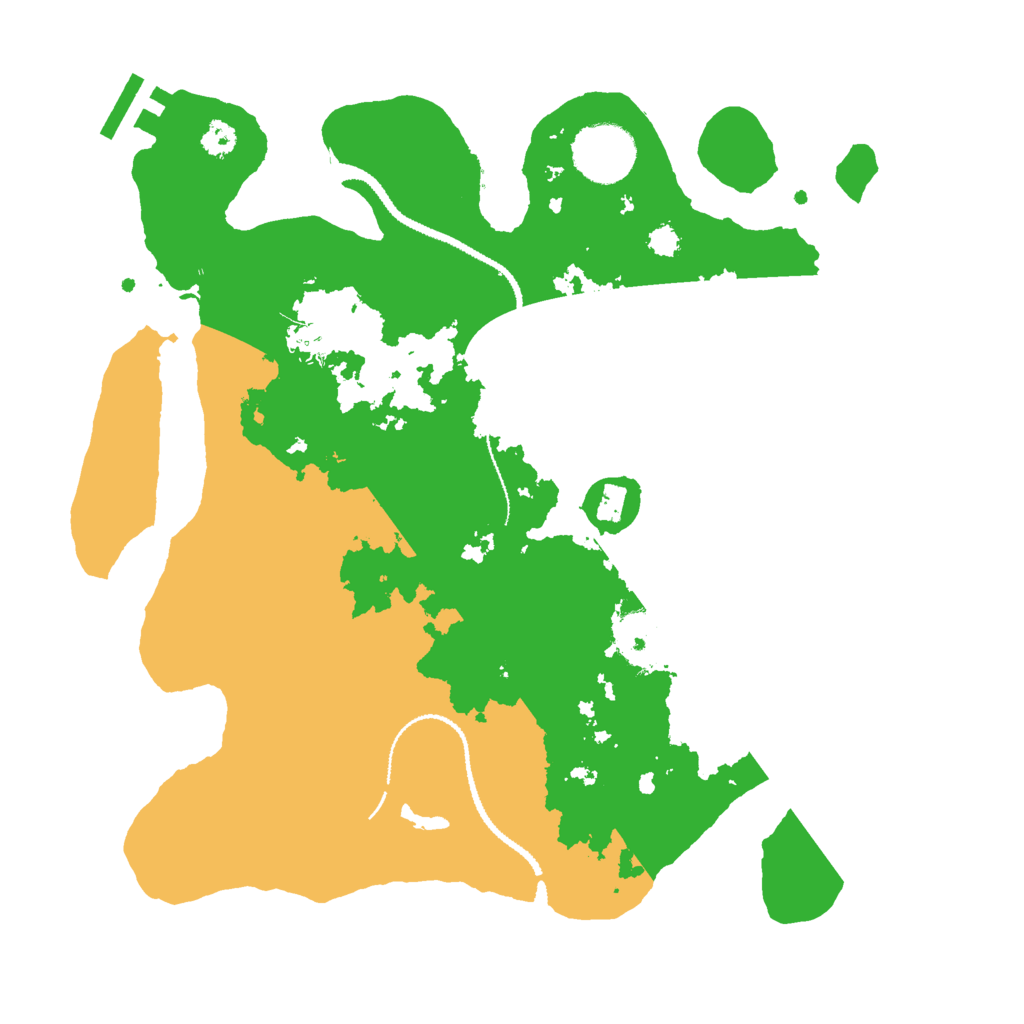 Biome Rust Map: Procedural Map, Size: 3000, Seed: 2463048