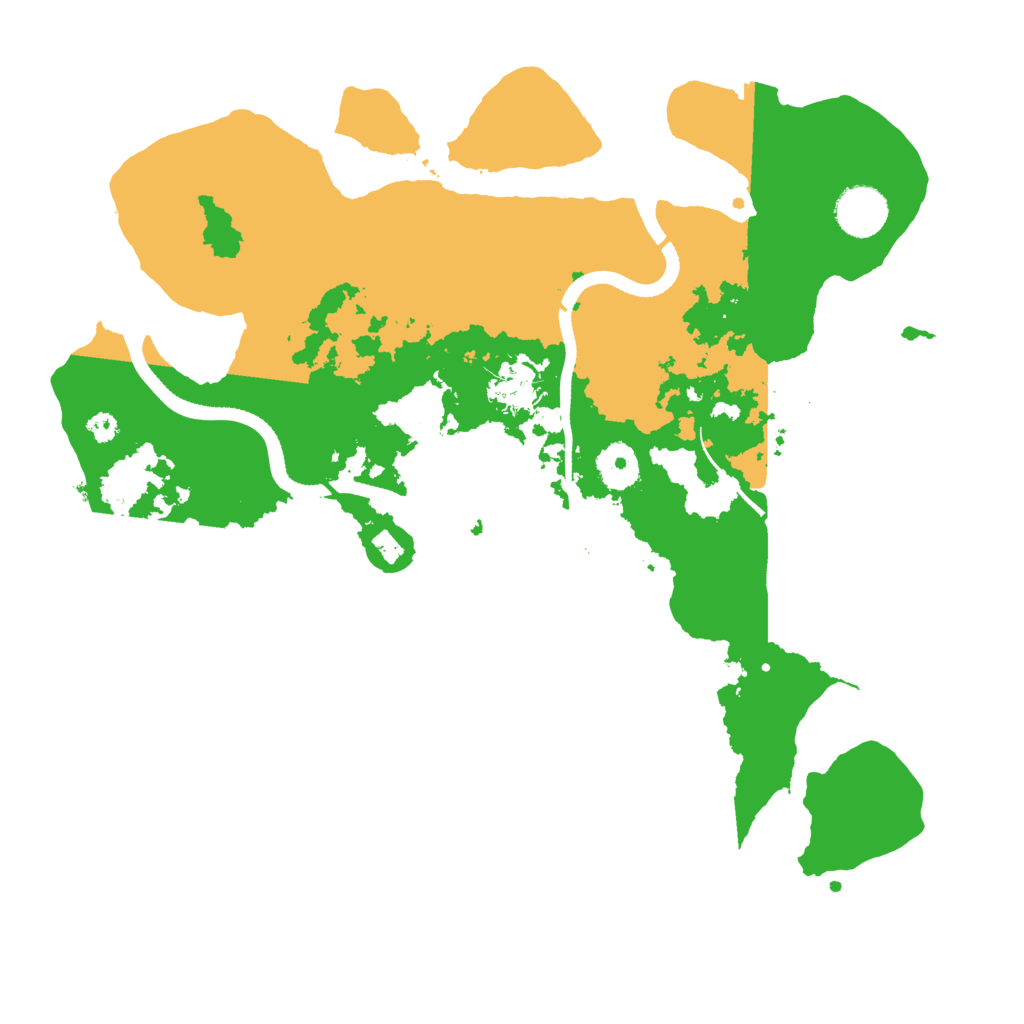 Biome Rust Map: Procedural Map, Size: 3500, Seed: 1967405517