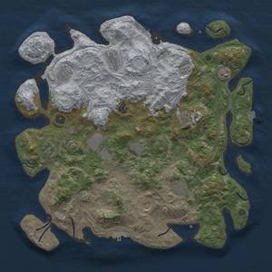 Thumbnail Rust Map: Procedural Map, Size: 4250, Seed: 852362205, 19 Monuments
