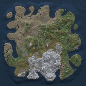 Thumbnail Rust Map: Procedural Map, Size: 4000, Seed: 168861244, 19 Monuments