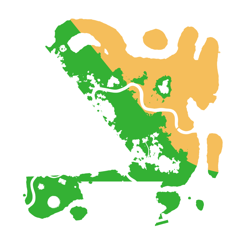 Biome Rust Map: Procedural Map, Size: 3500, Seed: 2024010411
