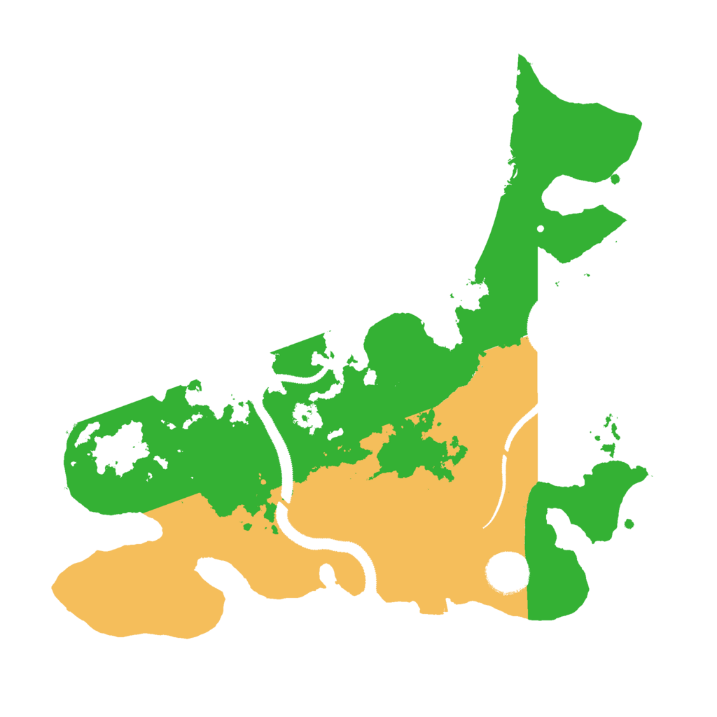 Biome Rust Map: Procedural Map, Size: 3000, Seed: 16582247