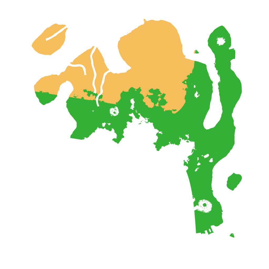 Biome Rust Map: Procedural Map, Size: 3000, Seed: 24626474