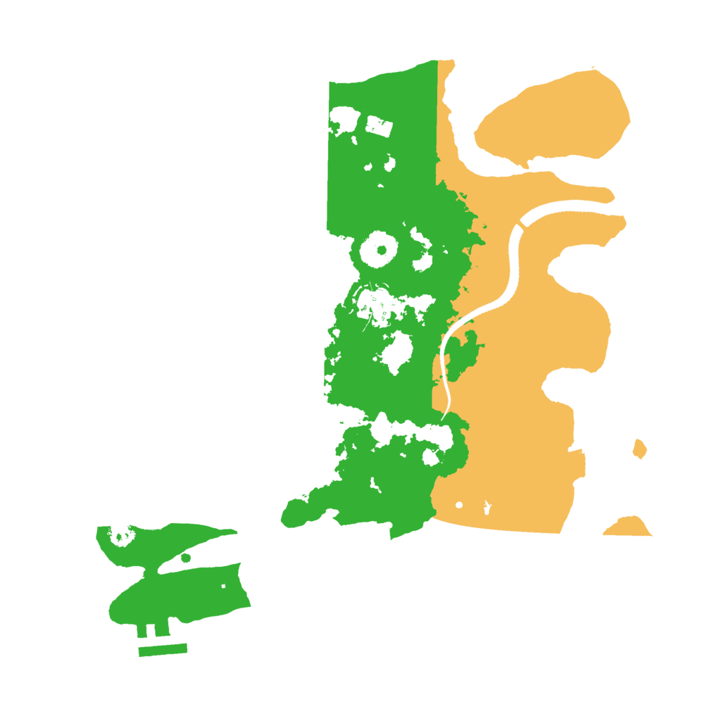 Biome Rust Map: Procedural Map, Size: 3000, Seed: 8392
