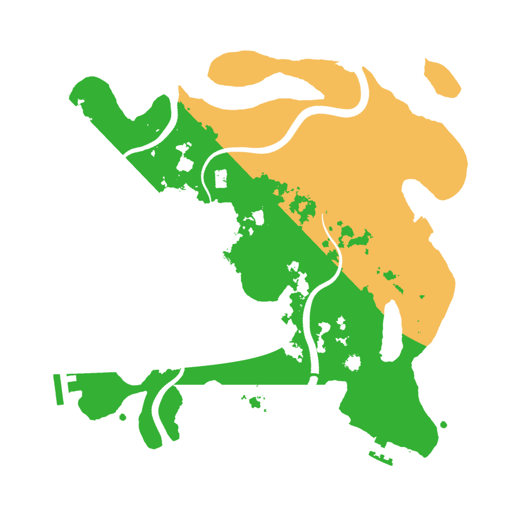 Biome Rust Map: Procedural Map, Size: 3000, Seed: 3872916