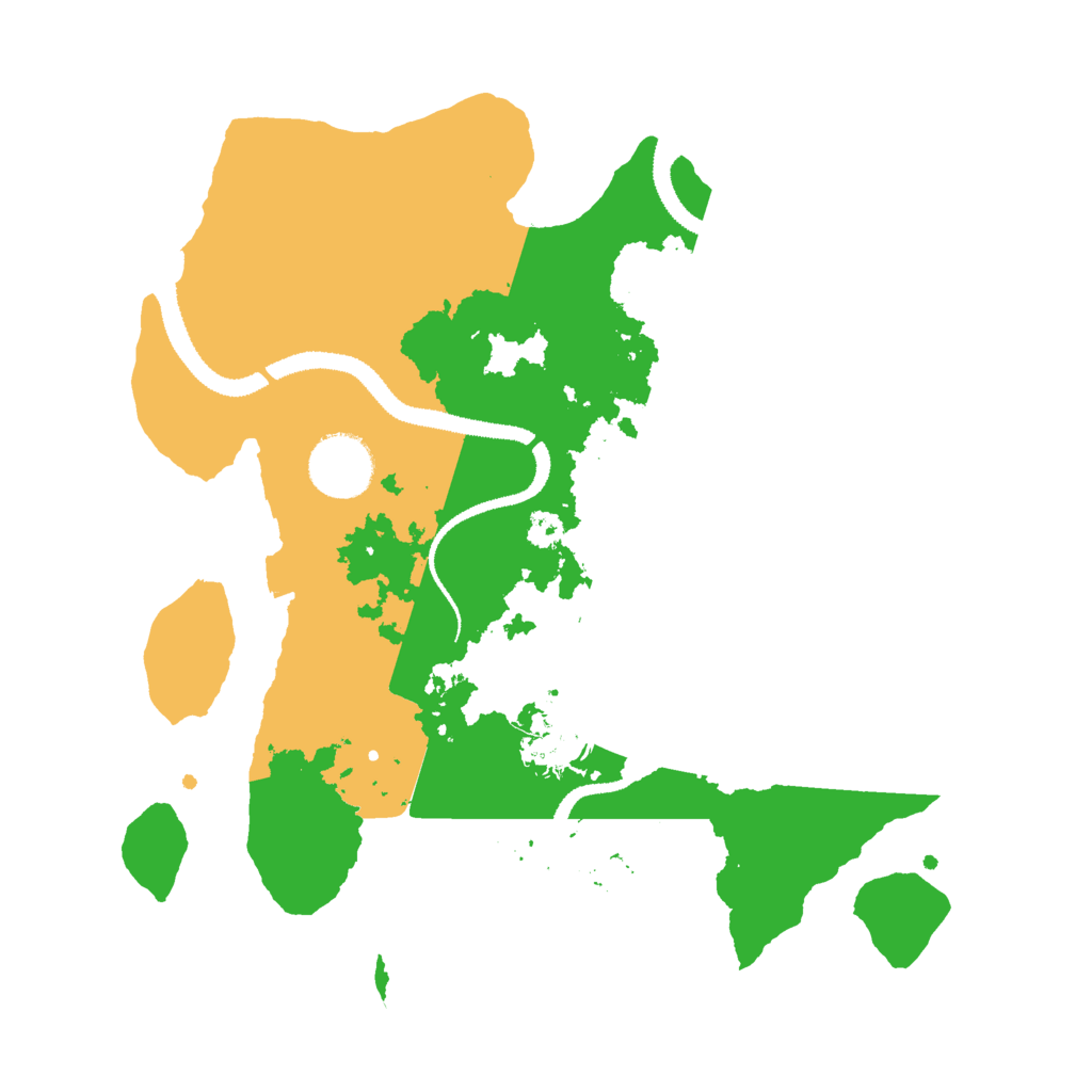 Biome Rust Map: Procedural Map, Size: 3000, Seed: 654035887