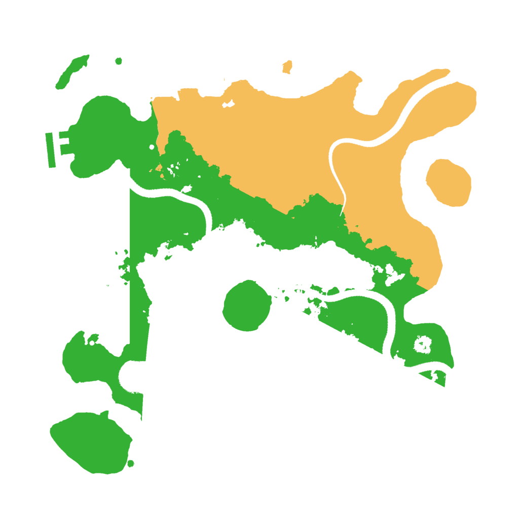 Biome Rust Map: Procedural Map, Size: 3000, Seed: 1597253549