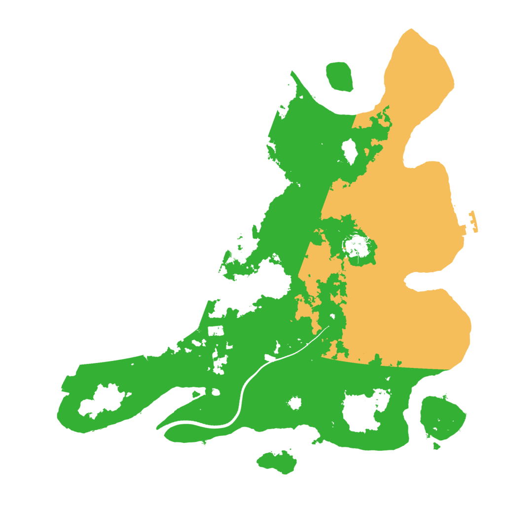 Biome Rust Map: Procedural Map, Size: 3500, Seed: 1032702824