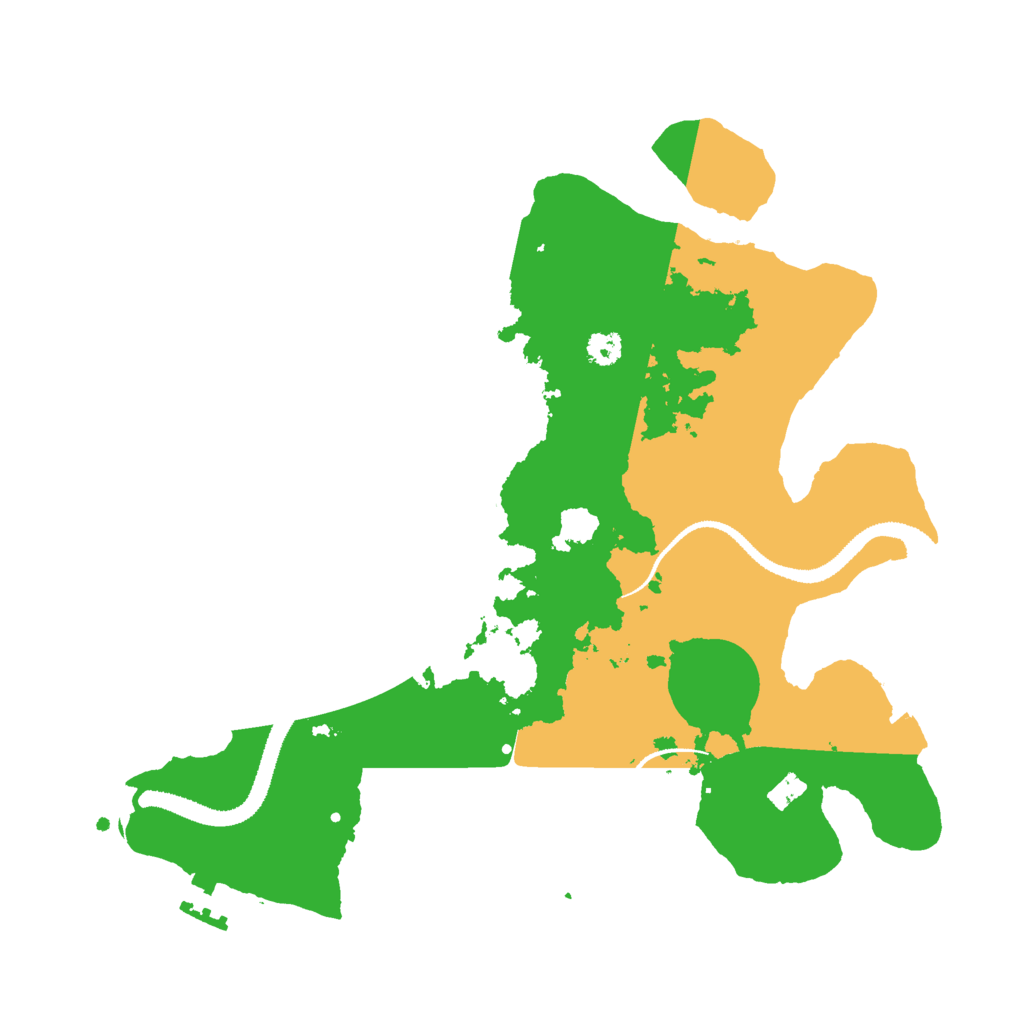 Biome Rust Map: Procedural Map, Size: 3000, Seed: 627267491