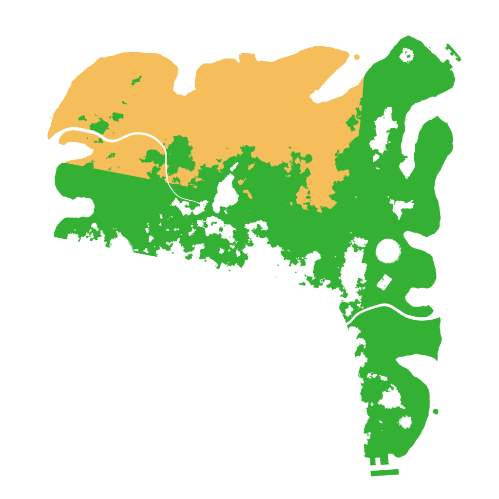Biome Rust Map: Procedural Map, Size: 3600, Seed: 18922593
