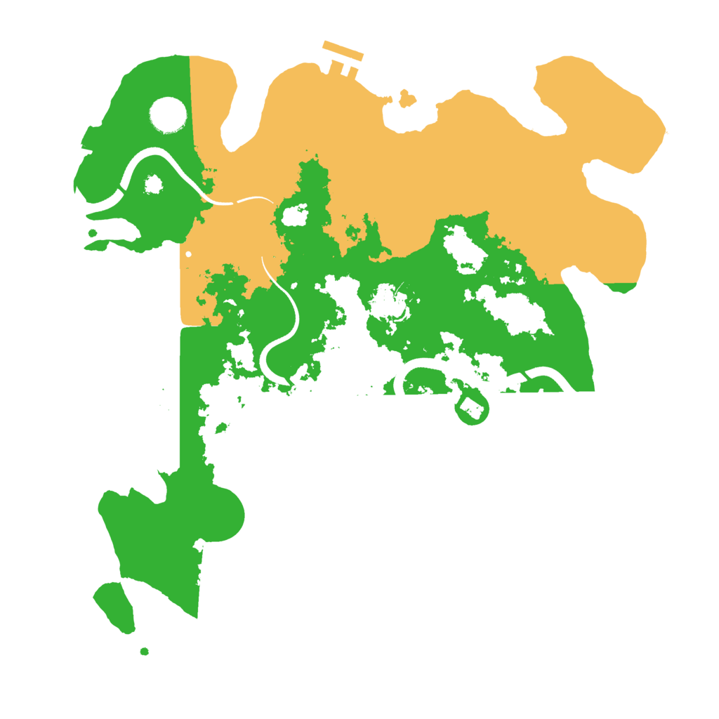 Biome Rust Map: Procedural Map, Size: 3500, Seed: 3242343