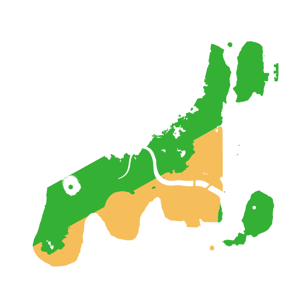 Biome Rust Map: Procedural Map, Size: 2500, Seed: 1678792289