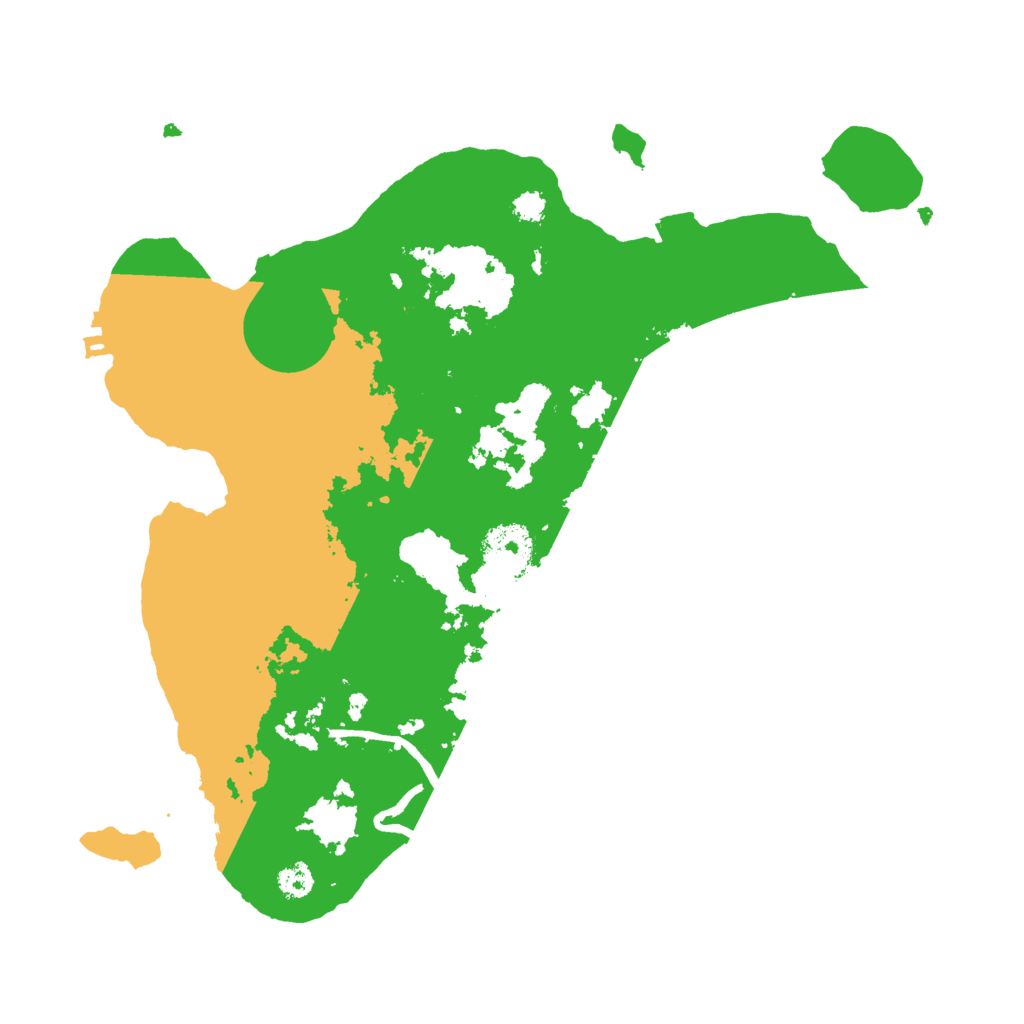 Biome Rust Map: Procedural Map, Size: 3000, Seed: 26186