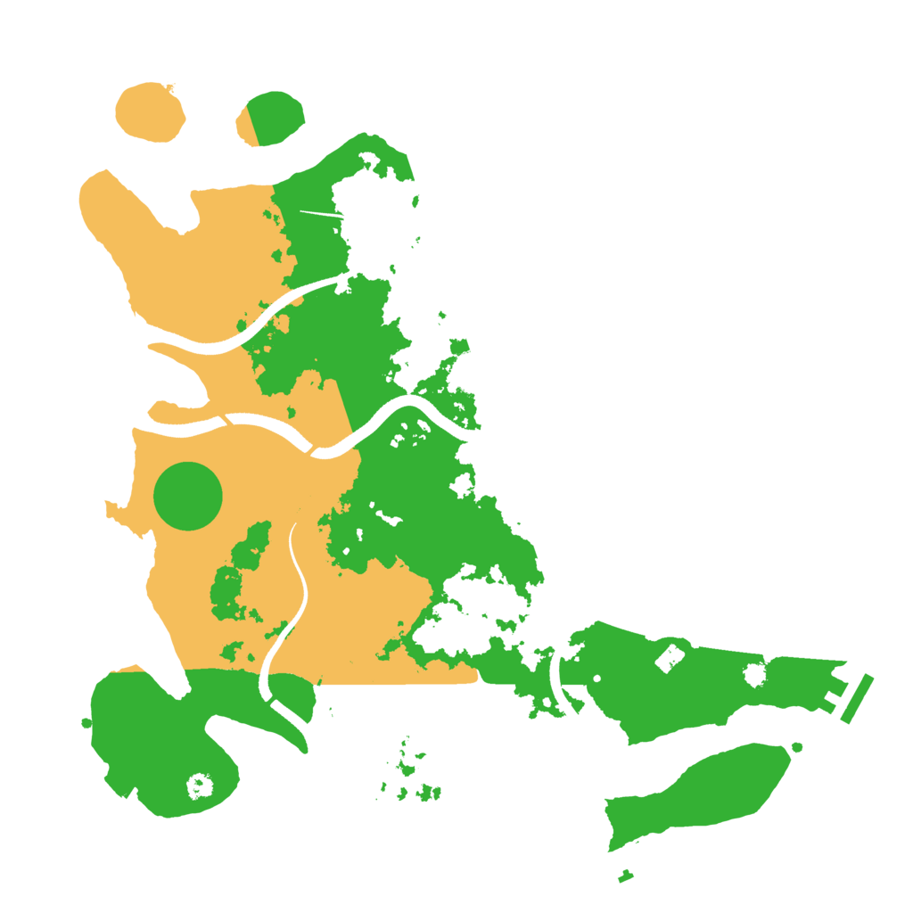 Biome Rust Map: Procedural Map, Size: 3500, Seed: 1291631455