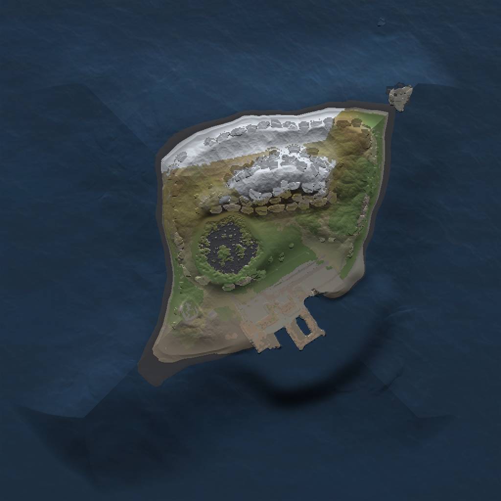 Rust Map: Procedural Map, Size: 1000, Seed: 7811, 4 Monuments