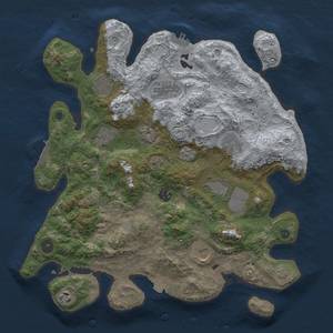 Thumbnail Rust Map: Procedural Map, Size: 3750, Seed: 6235487, 17 Monuments