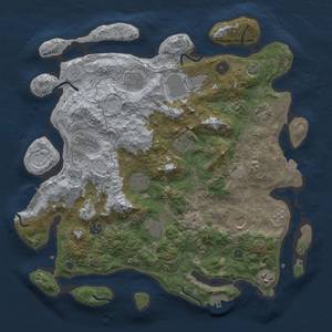 Thumbnail Rust Map: Procedural Map, Size: 4000, Seed: 529505961, 19 Monuments