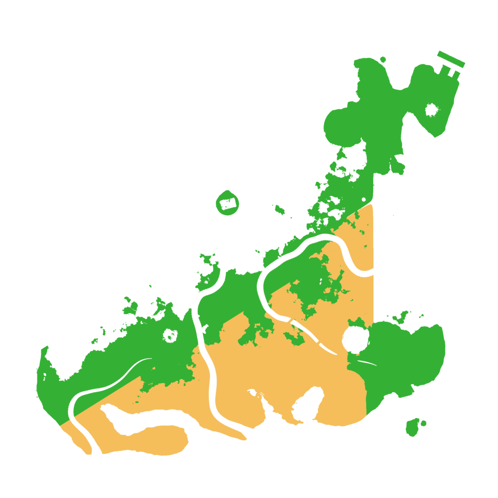 Biome Rust Map: Procedural Map, Size: 3500, Seed: 15973
