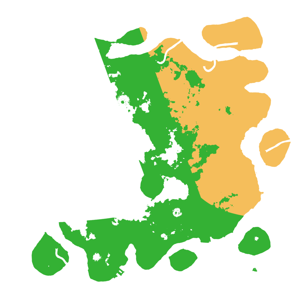 Biome Rust Map: Procedural Map, Size: 3500, Seed: 54053512