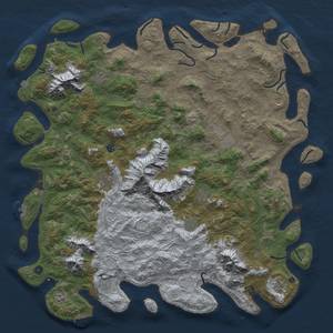 Thumbnail Rust Map: Procedural Map, Size: 6000, Seed: 808006853, 19 Monuments