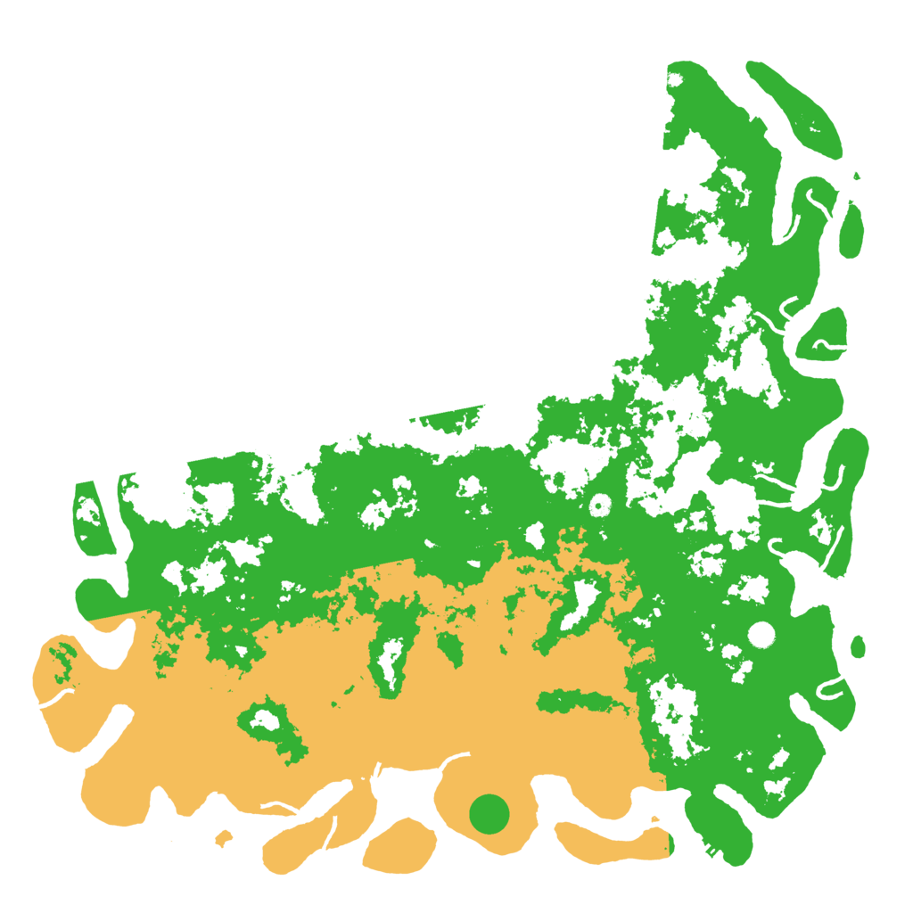 Biome Rust Map: Procedural Map, Size: 6000, Seed: 7811