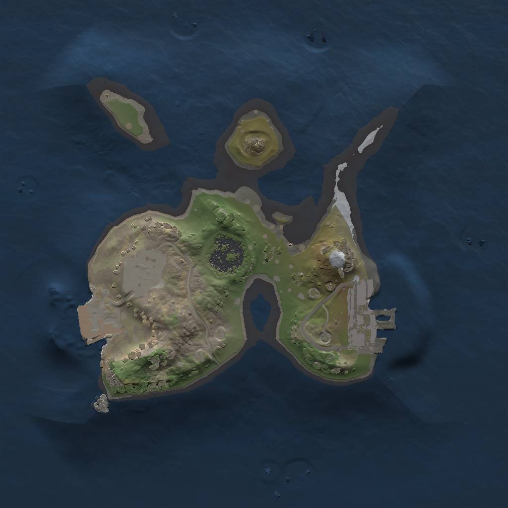 Rust Map: Procedural Map, Size: 1500, Seed: 2103424018, 4 Monuments