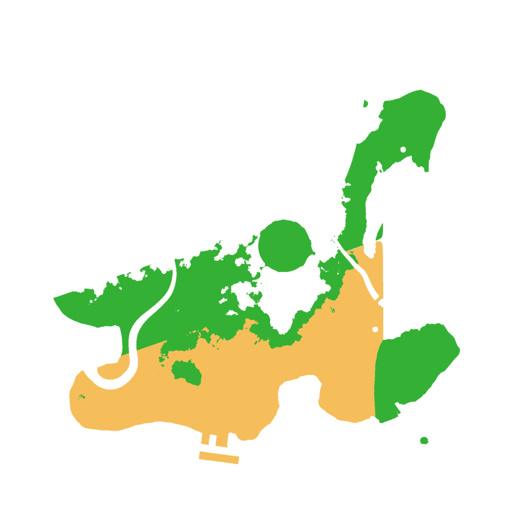 Biome Rust Map: Procedural Map, Size: 2600, Seed: 648252