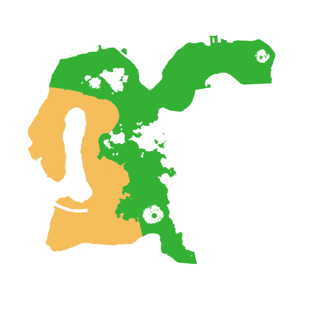 Biome Rust Map: Procedural Map, Size: 2450, Seed: 291258653