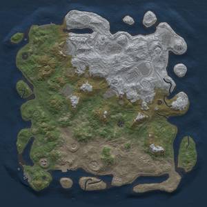 Thumbnail Rust Map: Procedural Map, Size: 4500, Seed: 7482, 19 Monuments