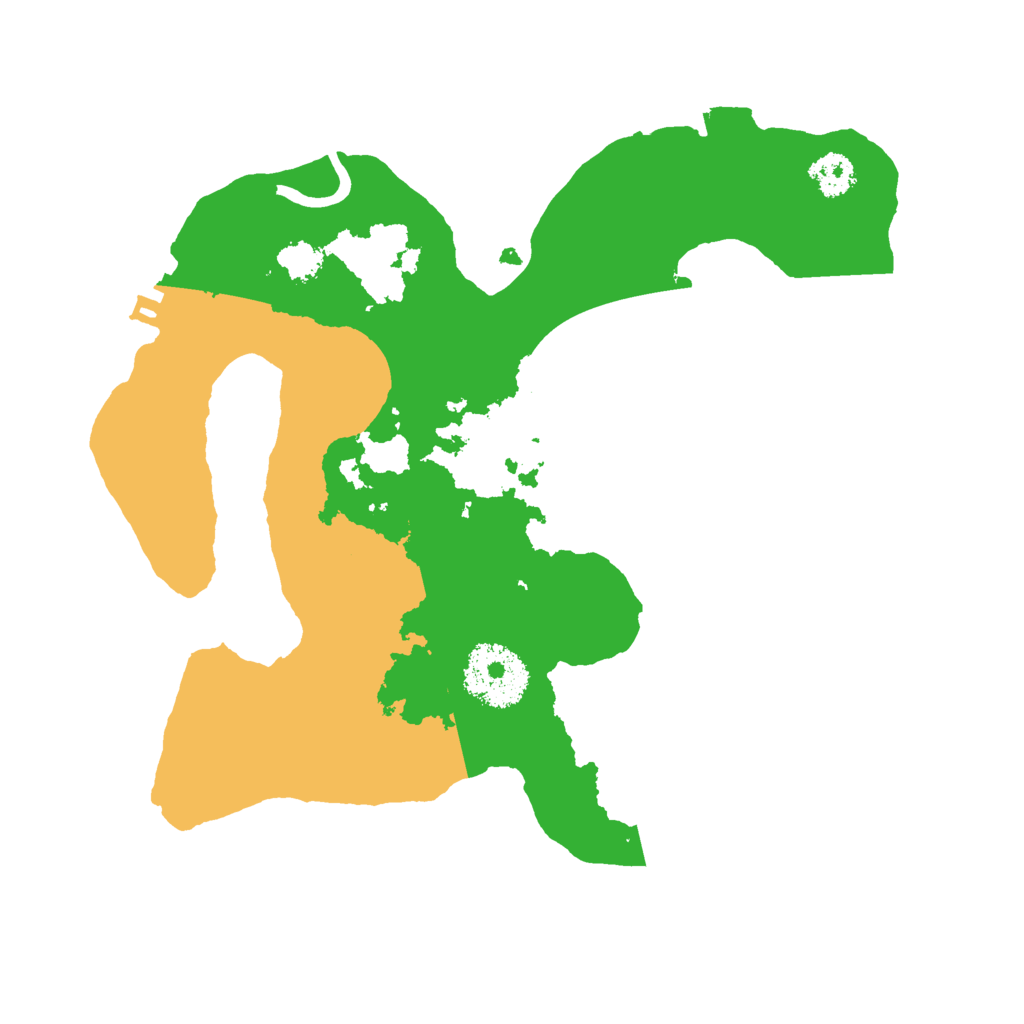 Biome Rust Map: Procedural Map, Size: 2455, Seed: 291258653