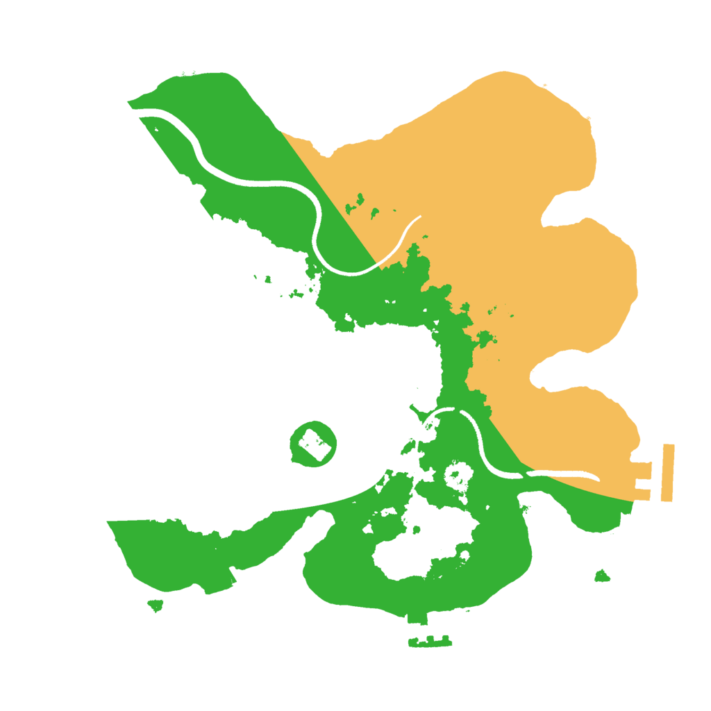 Biome Rust Map: Procedural Map, Size: 2500, Seed: 159354