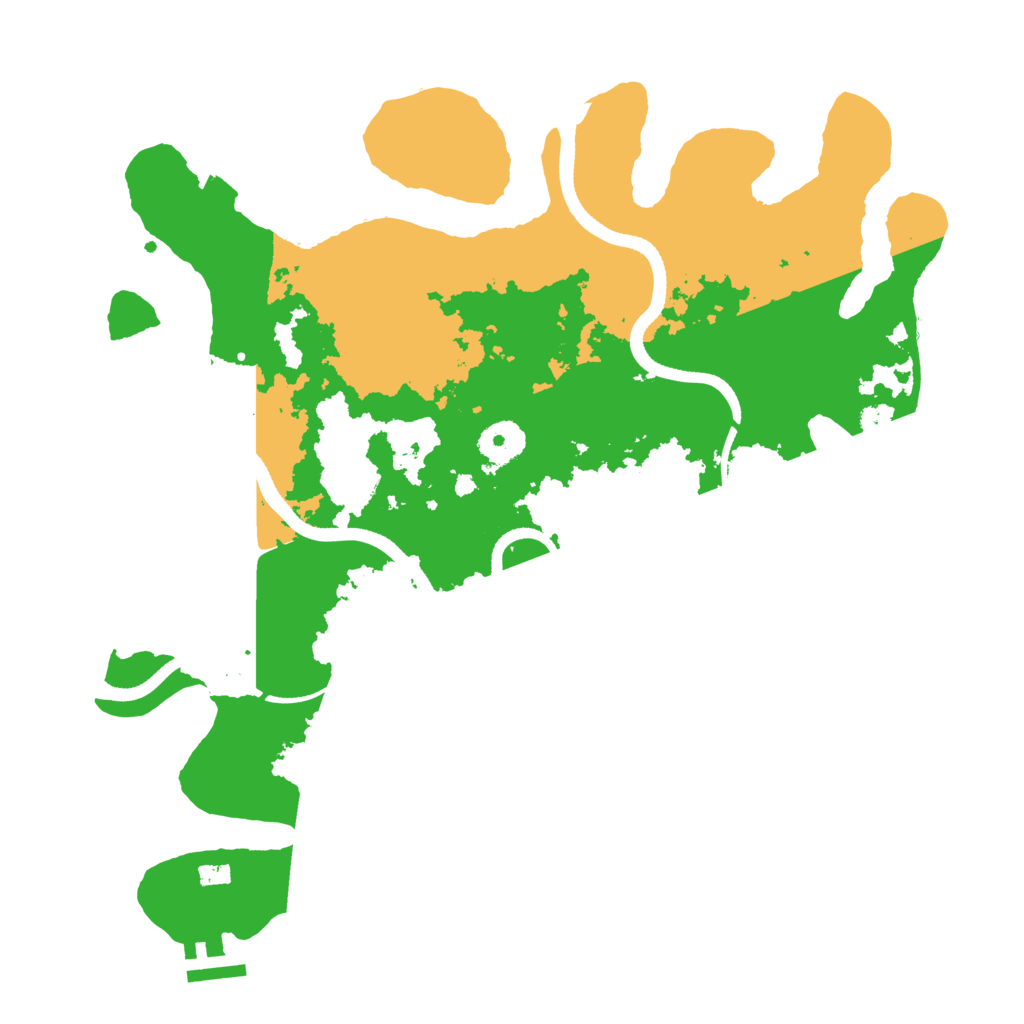 Biome Rust Map: Procedural Map, Size: 3500, Seed: 542224