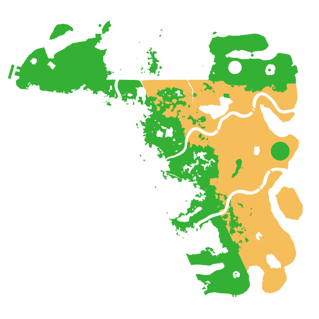 Biome Rust Map: Procedural Map, Size: 4500, Seed: 1295401104
