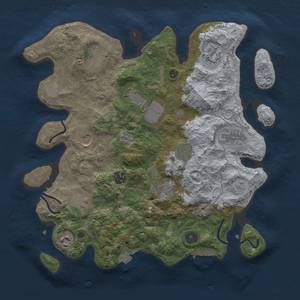 Thumbnail Rust Map: Procedural Map, Size: 3663, Seed: 157, 17 Monuments