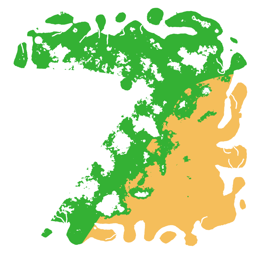 Biome Rust Map: Procedural Map, Size: 6000, Seed: 86990443