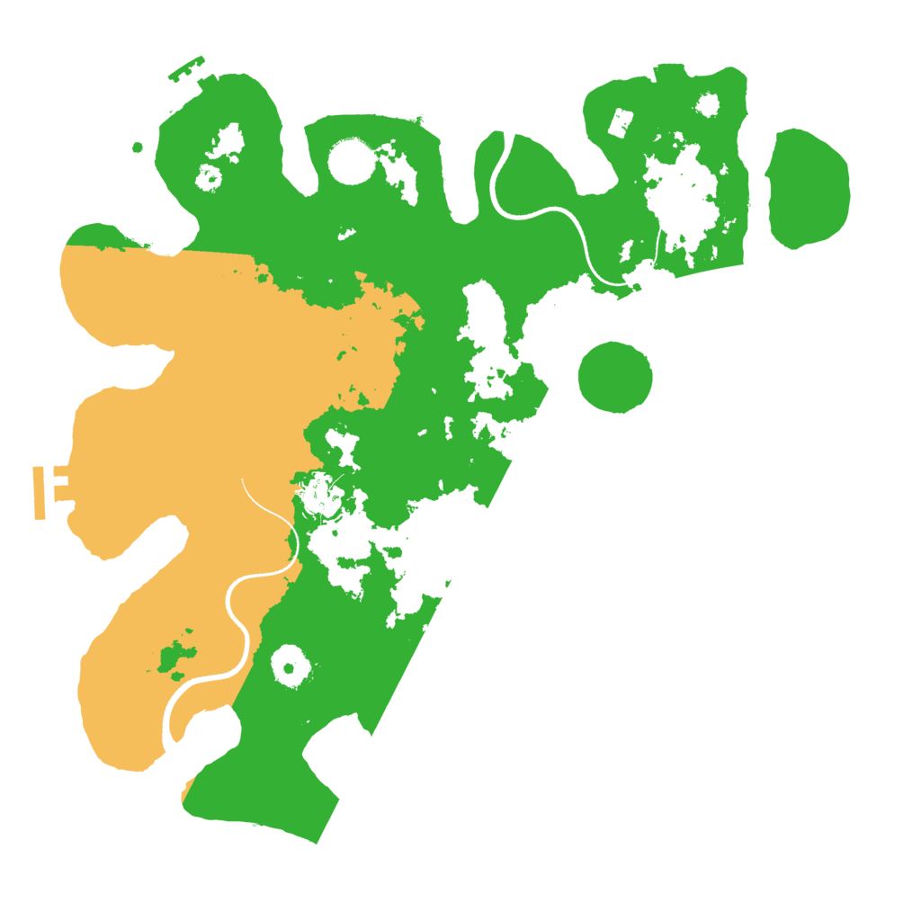 Biome Rust Map: Procedural Map, Size: 3500, Seed: 483410877