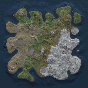 Thumbnail Rust Map: Procedural Map, Size: 3500, Seed: 483410877, 17 Monuments