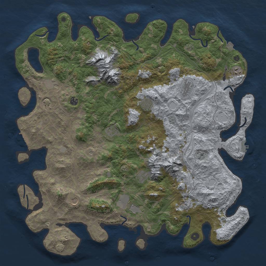 Rust Map: Procedural Map, Size: 5000, Seed: 1165106319, 19 Monuments