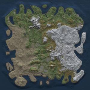 Thumbnail Rust Map: Procedural Map, Size: 5000, Seed: 1165106319, 19 Monuments