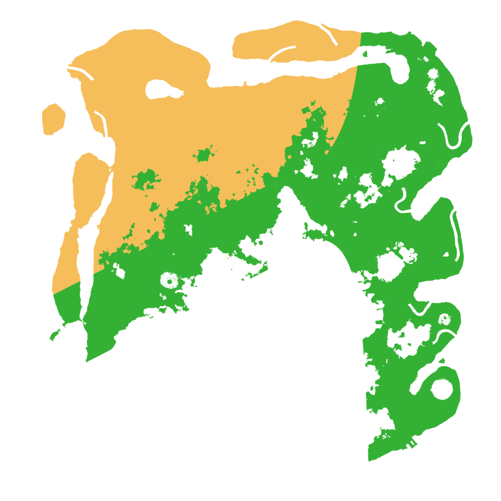 Biome Rust Map: Procedural Map, Size: 4300, Seed: 72709366