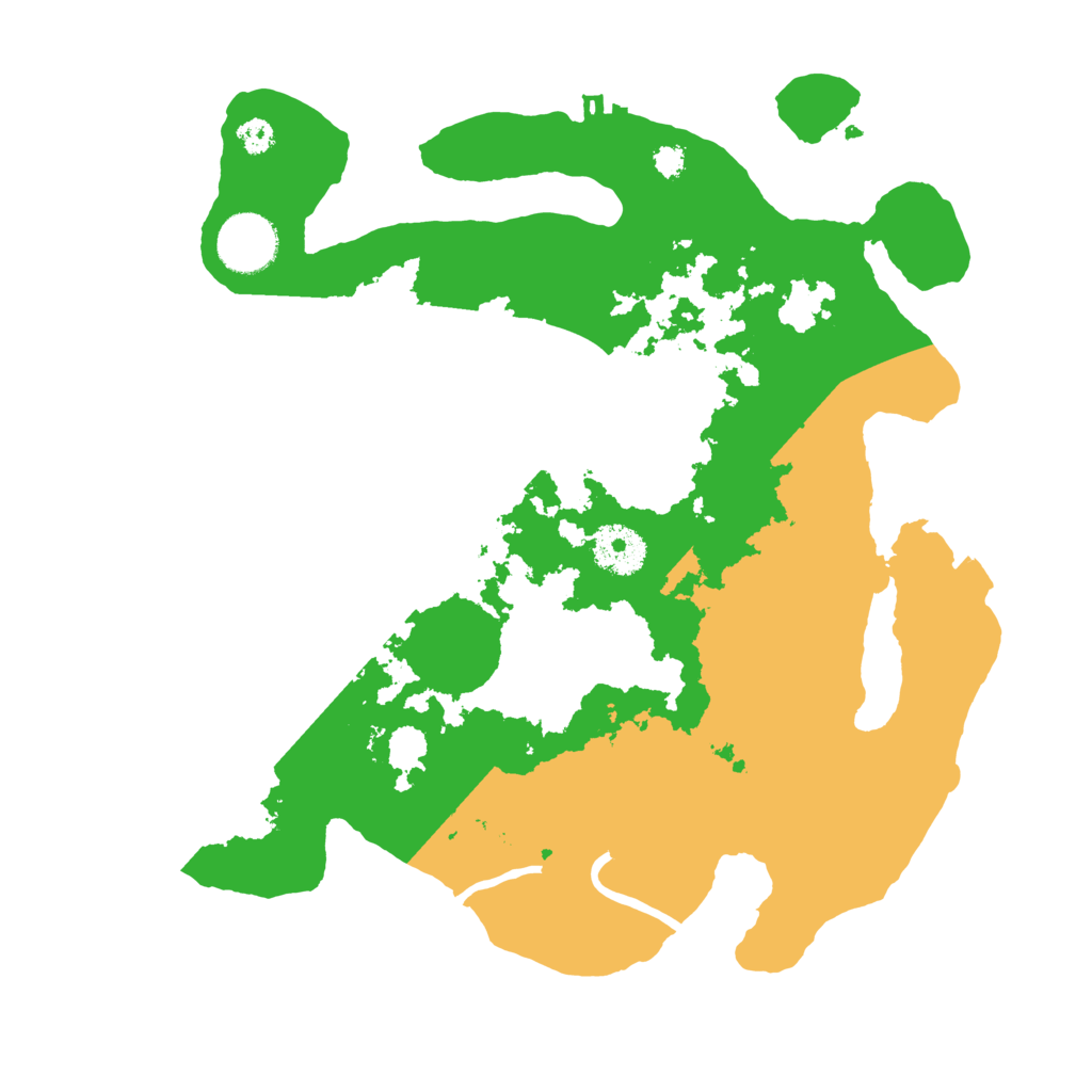 Biome Rust Map: Procedural Map, Size: 3200, Seed: 283644977