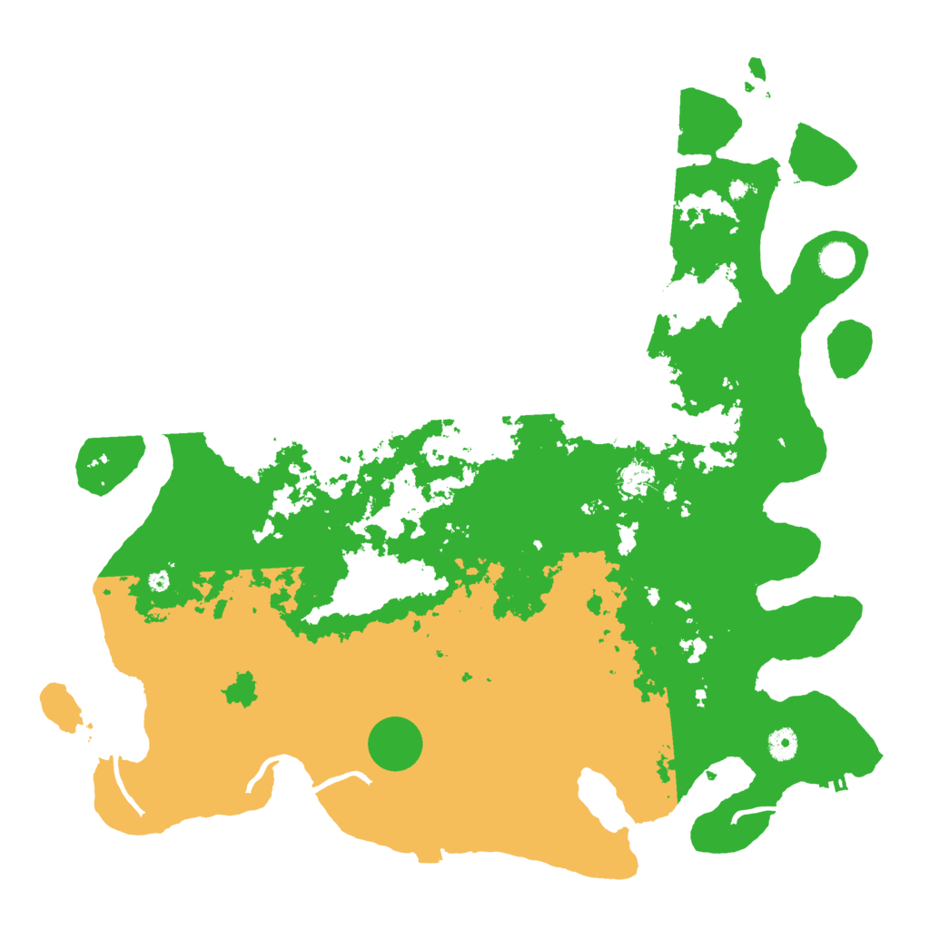 Biome Rust Map: Procedural Map, Size: 4500, Seed: 197569600