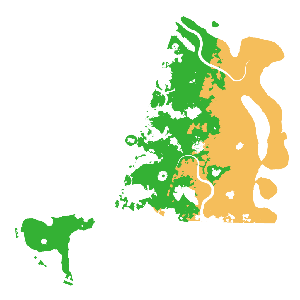 Biome Rust Map: Procedural Map, Size: 4500, Seed: 130370677
