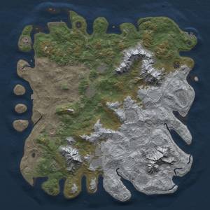 Thumbnail Rust Map: Procedural Map, Size: 5000, Seed: 219949405, 19 Monuments
