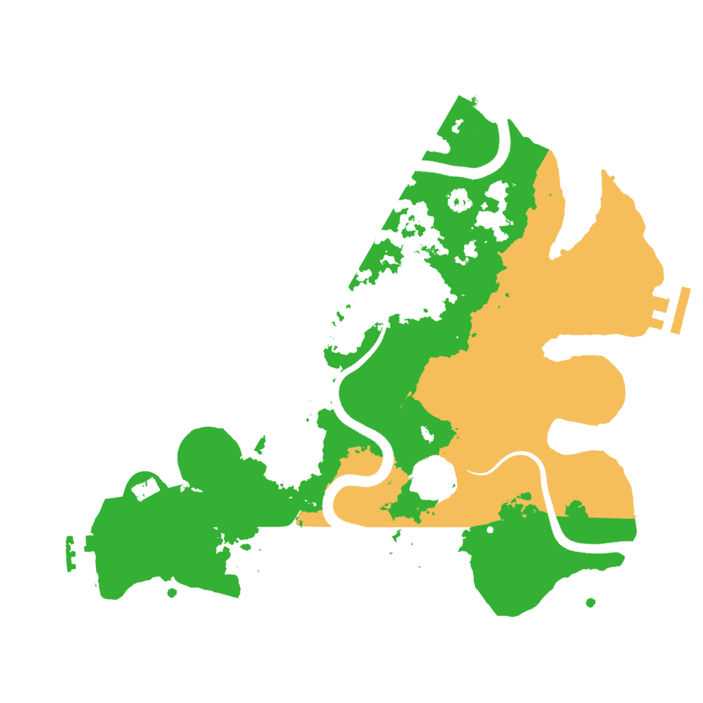 Biome Rust Map: Procedural Map, Size: 3000, Seed: 5235