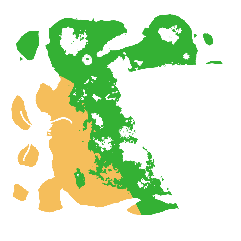 Biome Rust Map: Procedural Map, Size: 3500, Seed: 25459063