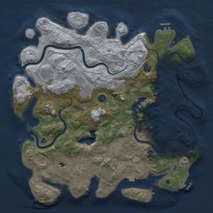 Thumbnail Rust Map: Procedural Map, Size: 4250, Seed: 108277961, 16 Monuments